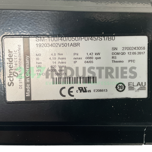 SM-100/40/050/P0/45/S1/B0 Schneider Electric Image 4