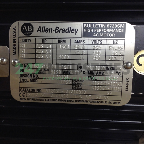 8720SM-007S1CBS3 Allen Bradley Image 2