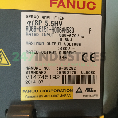 A06B-6151-H006#H580 Fanuc Image 4