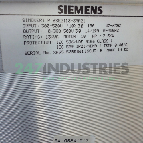 6SE2113-3AA21 Siemens Image 2
