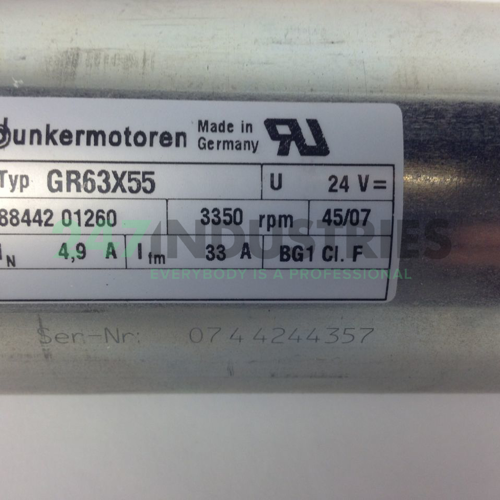 GR63X55/PLG52-50/24V Dunkermotoren Image 3
