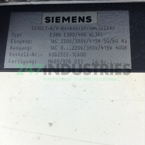 6SG2222-1CA00 Siemens Image 2