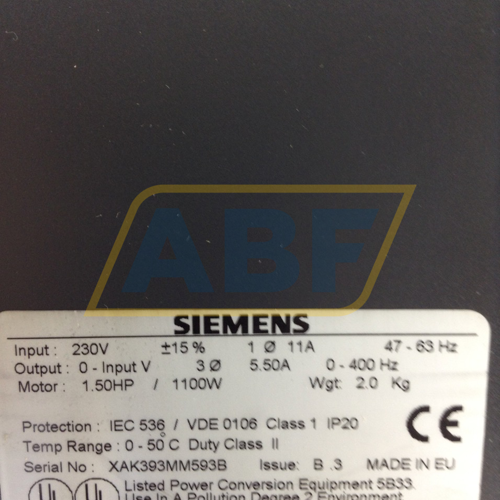 6SE9215-2BB40 Siemens