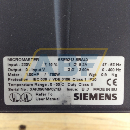 6SE9213-6BA40 Siemens