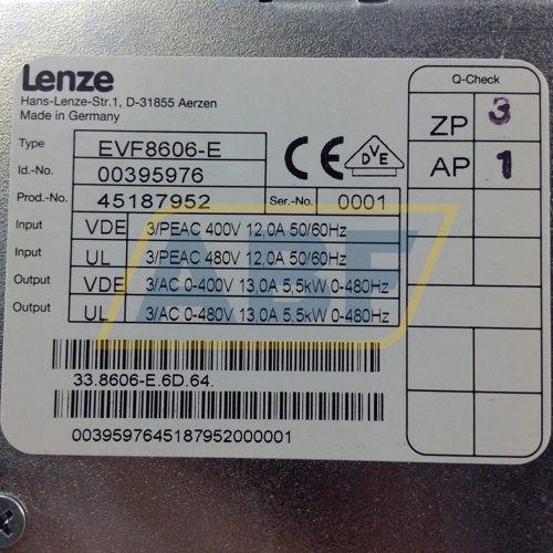 EVF8606-E Lenze