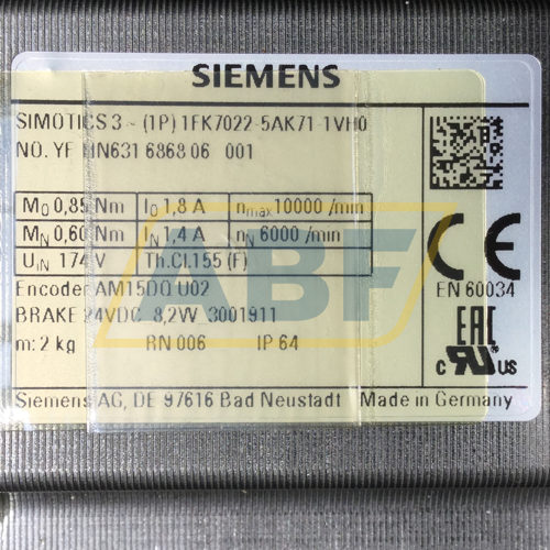 1FK7022-5AK71-1VG0 Siemens