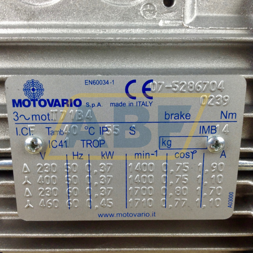 NMRV090I500-T71B4B14 Motovario