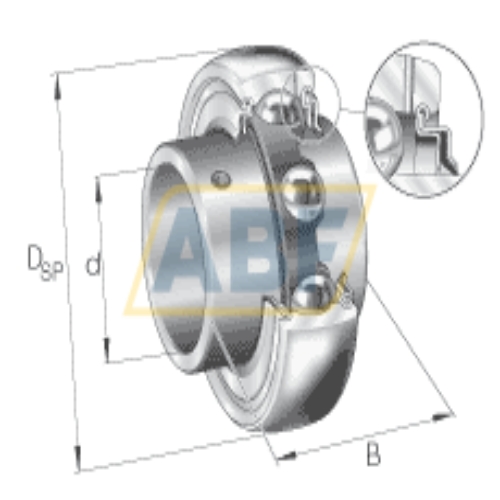 Qualität Spannlager LY 206 2F       GE30 KRR-B       Y-bearing YEL206 