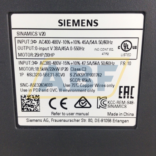 6SL3210-5BE31-8CV0 Siemens