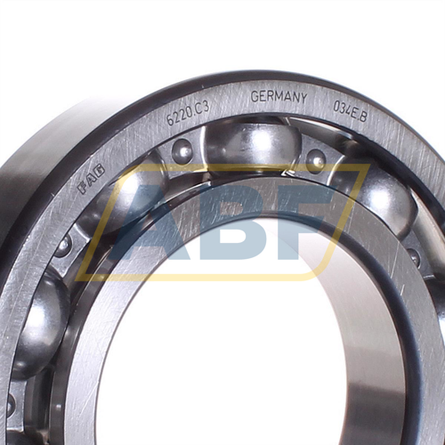 Steel Cage 100mm ID 180mm OD With Snap Ring Groove FAG 6220N Radial Bearing Metric Open Normal Clearance 34mm Width Schaeffler Technologies Co. ABEC 1 Precision Single Row 