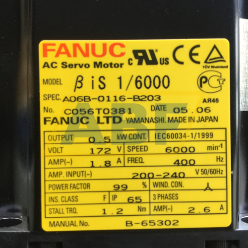 A06B-0116-B203 Fanuc