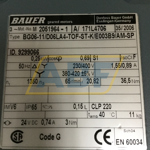 BG06-11/D06LA4-TOF-ST-K/E003B9/AM-SP Bauer