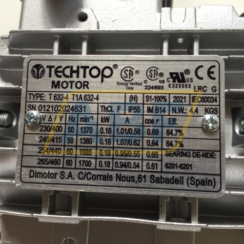 RMU28FLI20-T1A632-4 TechTop Motor