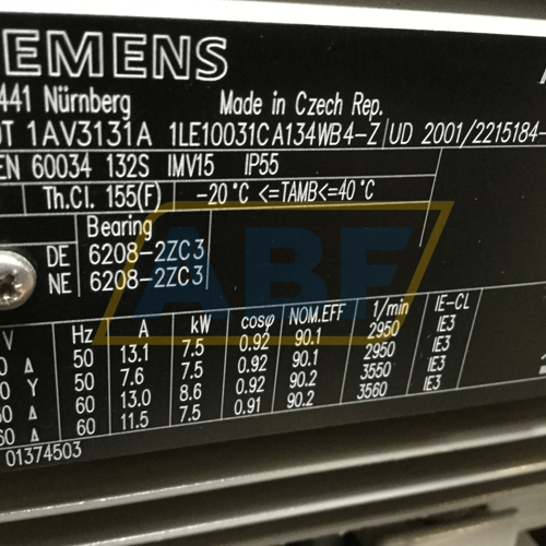 1LE1003-1CA13-4WB4-Z B07+​H01+​L20+​Y84 Siemens