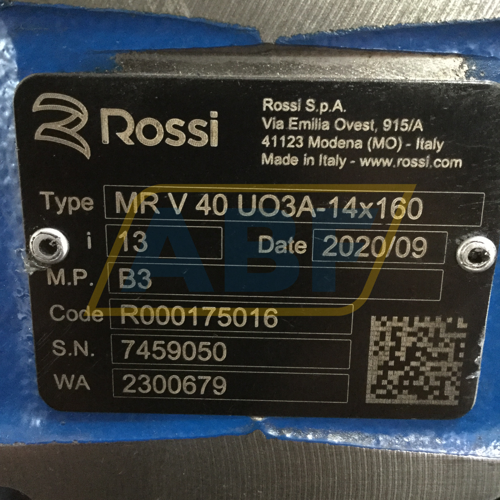 MRV40UO3A-14X160-I13 Rossi