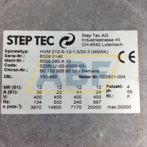 6009.090.A.10 Step Tec Spindles