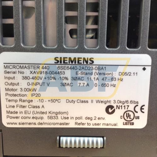 6SE6440-2AD23-0BA1 Siemens