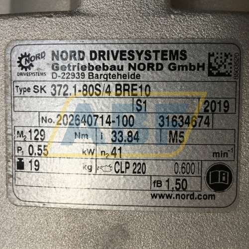 SK372.1-80S/4BRE10 Nord Drive Systems