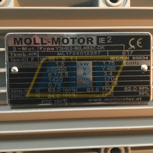 Y3HE2-90L4B3Z-DK Moll motors