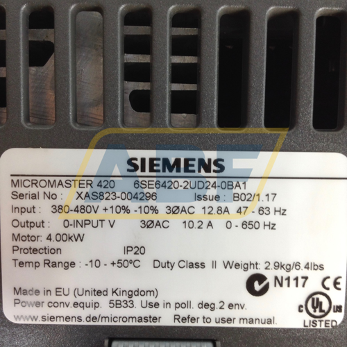 6SE6420-2UD24-0BA1 Siemens