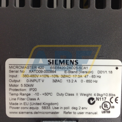 6SE6420-2AD25-5CA1 Siemens