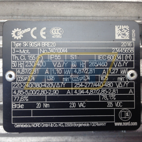 SK90S/4BRE20 Nord Drive Systems