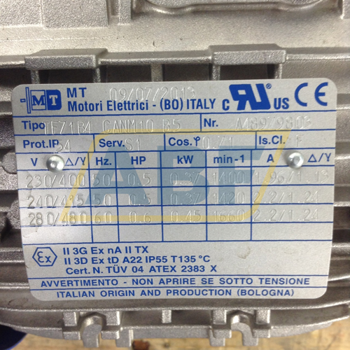 TF71B/4-CANM10-B5 MT Motori Elettrici