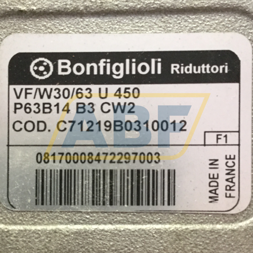 VF/W30/63U450P63B14B3 Bonfiglioli