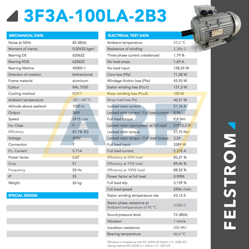 3F3A-100LA-2B3 Felstrom