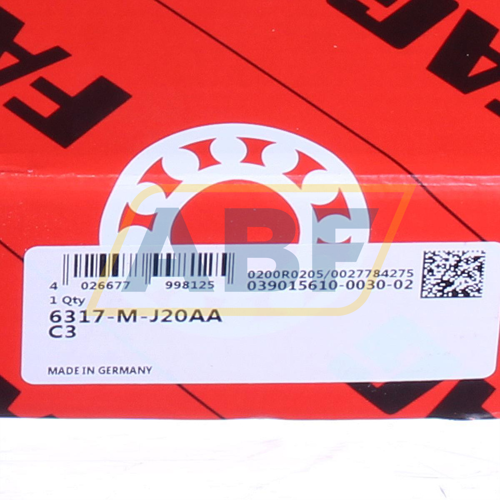 FAG Deep Groove Ball Bearing 6317-J20AA-C3