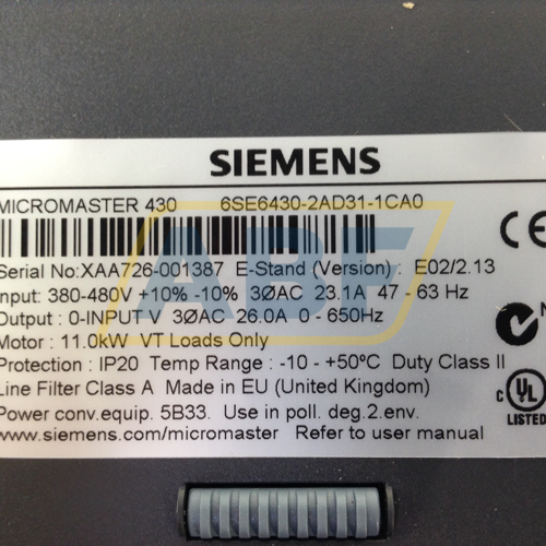6SE6430-2AD31-1CA0 Siemens