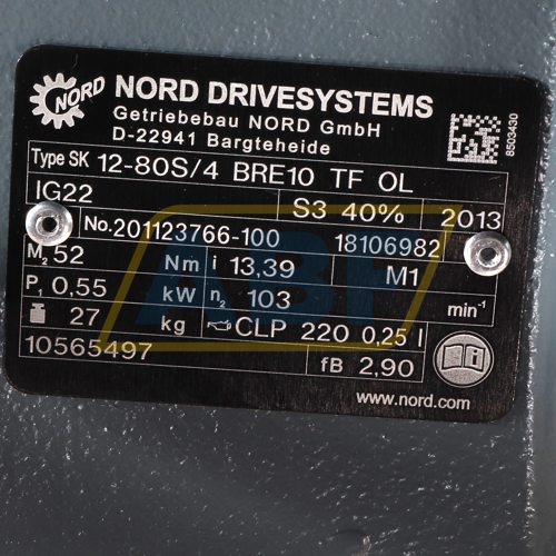 SK12-80S/4BRE10TF Nord Drive Systems