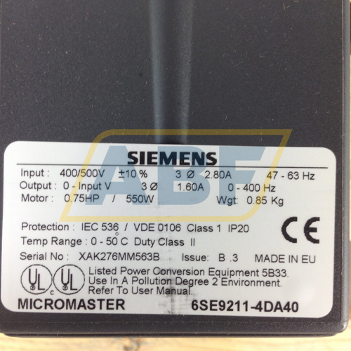 6SE9211-4DA40 Siemens