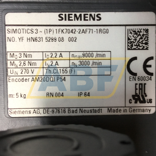 1FK7063-2AC71-1RG0 Siemens