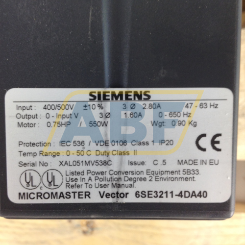 6SE3211-4DA40 Siemens