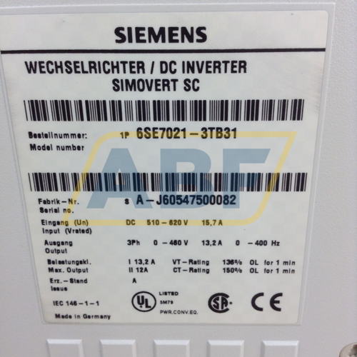 6SE7021-3TB31 Siemens