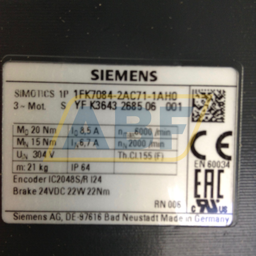 1FK7084-2AC71-1AH0 Siemens