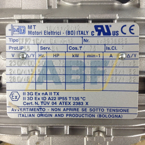 TFP71C/4-CANM18-B14 MT Motori Elettrici