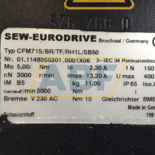 CFM71S/BR/TF/RH1L/SB5 SEW Eurodrive