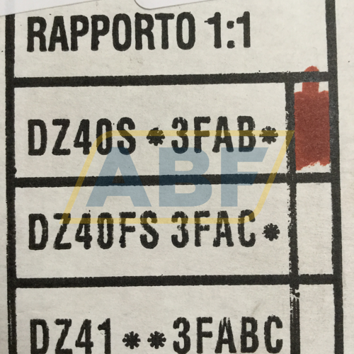 DZ-40S-3FAB DZ Trasmissioni