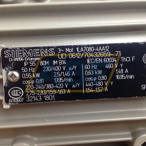 1LA7080-4AA12 Siemens