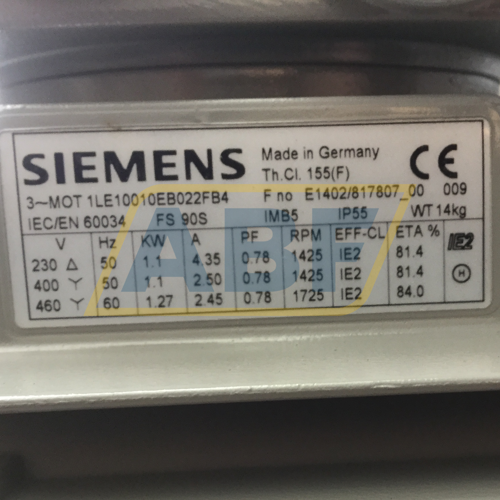 1LE1001-0EB02-2FB4 Siemens