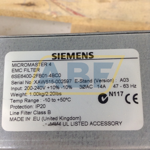 6SE6400-2FB01-4BC0 Siemens