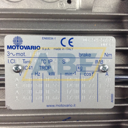 NMRV050I7,5-T80A4B14 Motovario