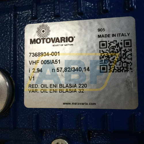 VHF005/A51-TS71C4-I3 Motovario