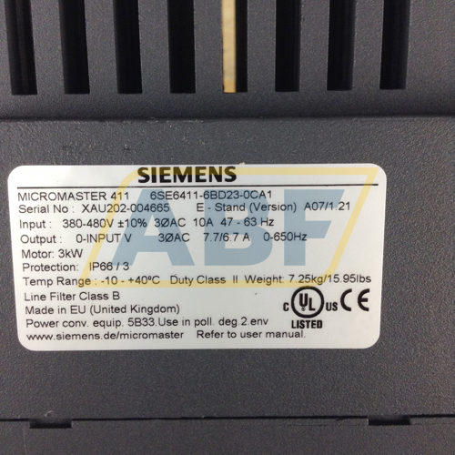 6SE6411-6BD23-0CA1 Siemens