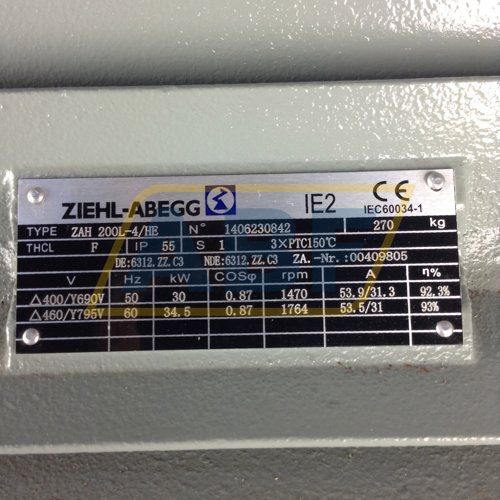ZAH200L-4/HE-B3 Ziehl-Abegg • ABF Store