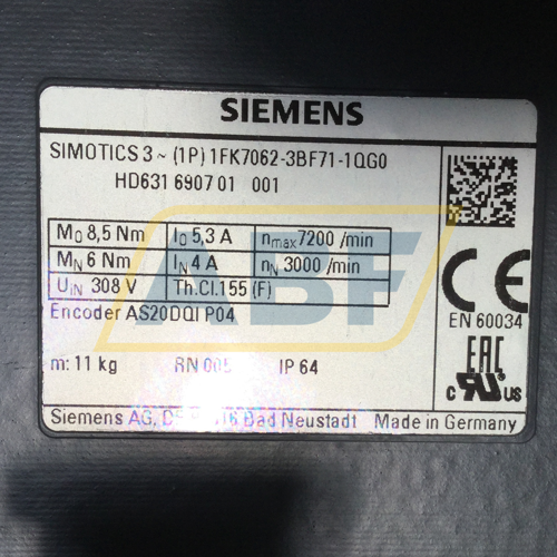 1FK7062-3BF71-1QG0 Siemens