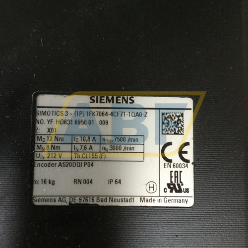 1FK7064-4CF71-1QA0-Z X01 Siemens