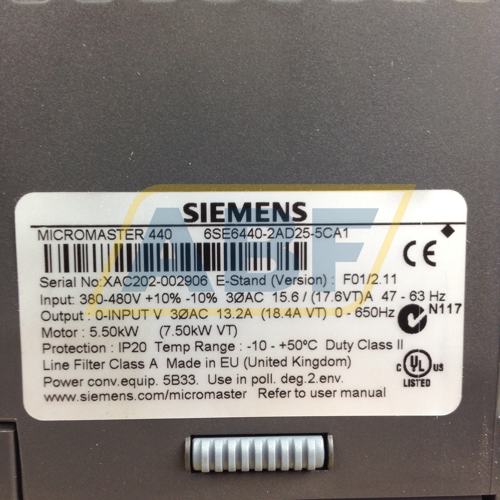 6SE6440-2AD25-5CA1 Siemens